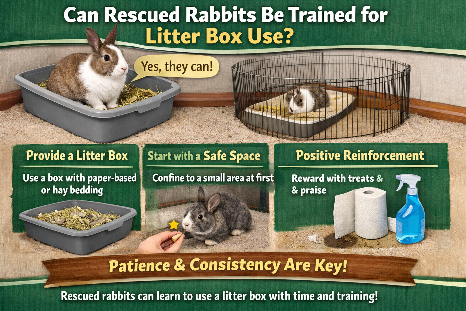 Can Rescued Rabbits Be Trained for Litter Box Use?