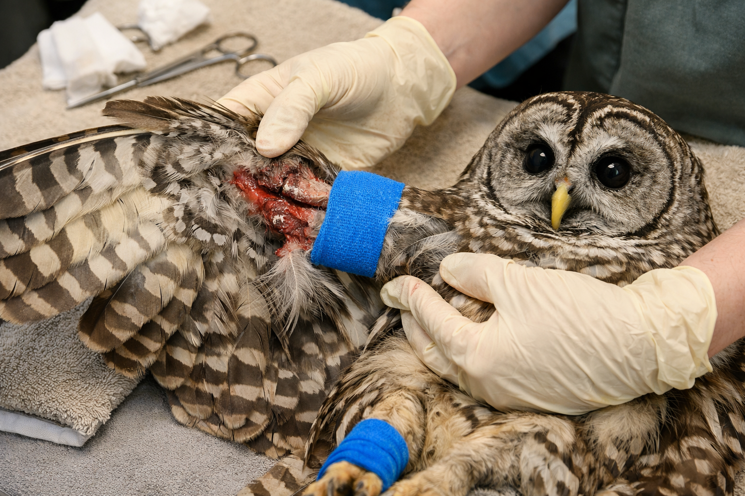 Which Types of Injuries Are Most Commonly Treated During Owl Rescues?