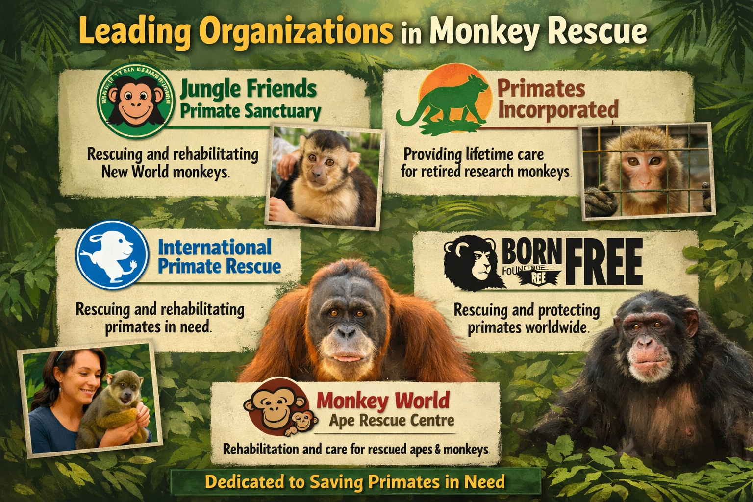 Which Organizations Are Leading the Way in Monkey Rescue Efforts?